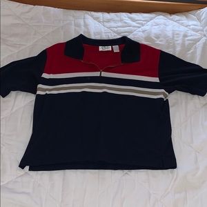 vintage oversized collared t-shirt